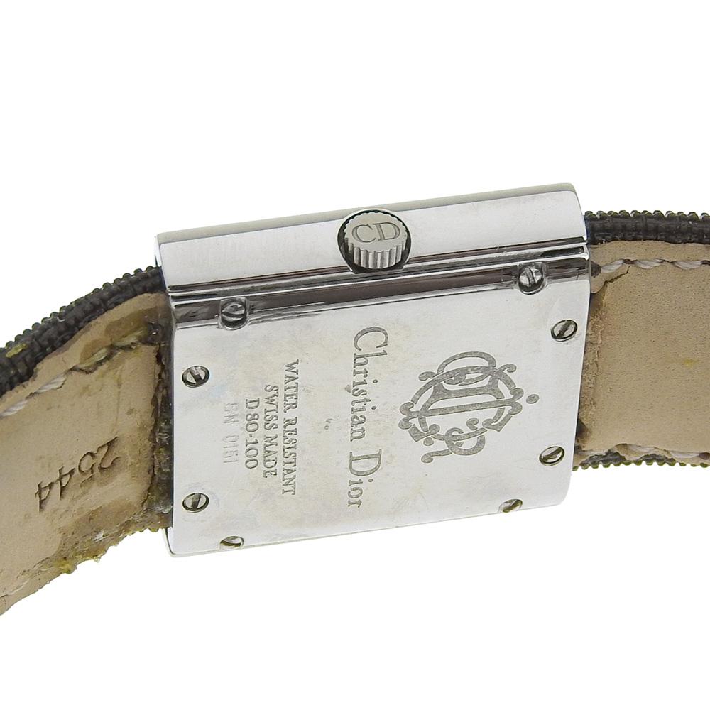 Dior Riva Watches D80-100 SilverDial Stainless Steel/canvas Quartz Analog display Women Used