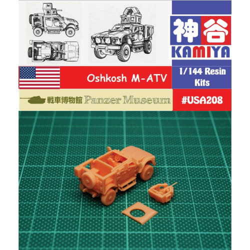Kamiya Model 1/144 USA Oshkosh M-ATV MRAP Resin Kit