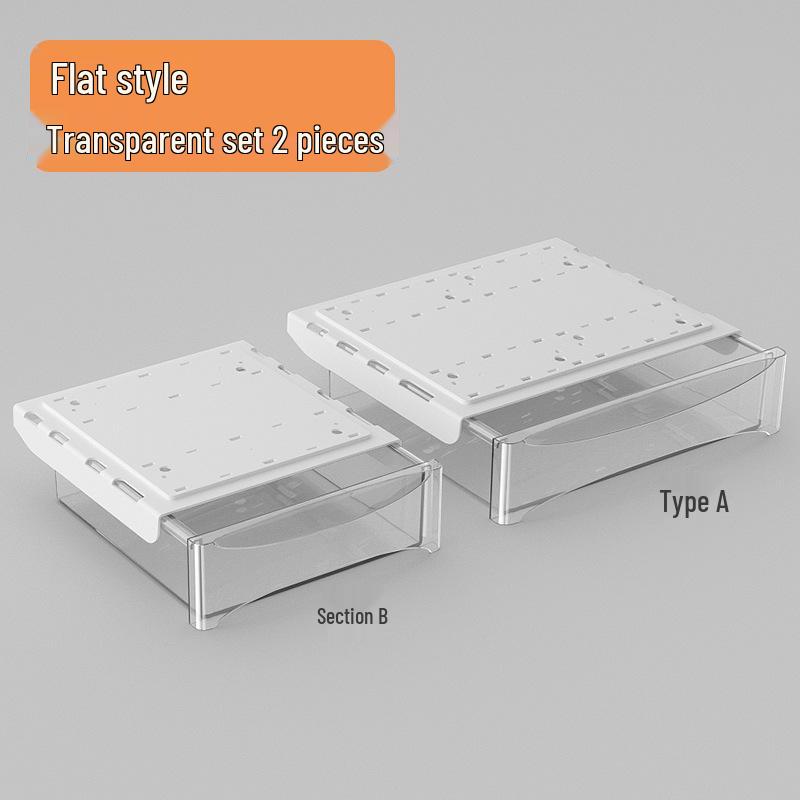 Adjustable Under-Desk Drawer: No Nails, No Drilling, Invisible Storage for Home or Office