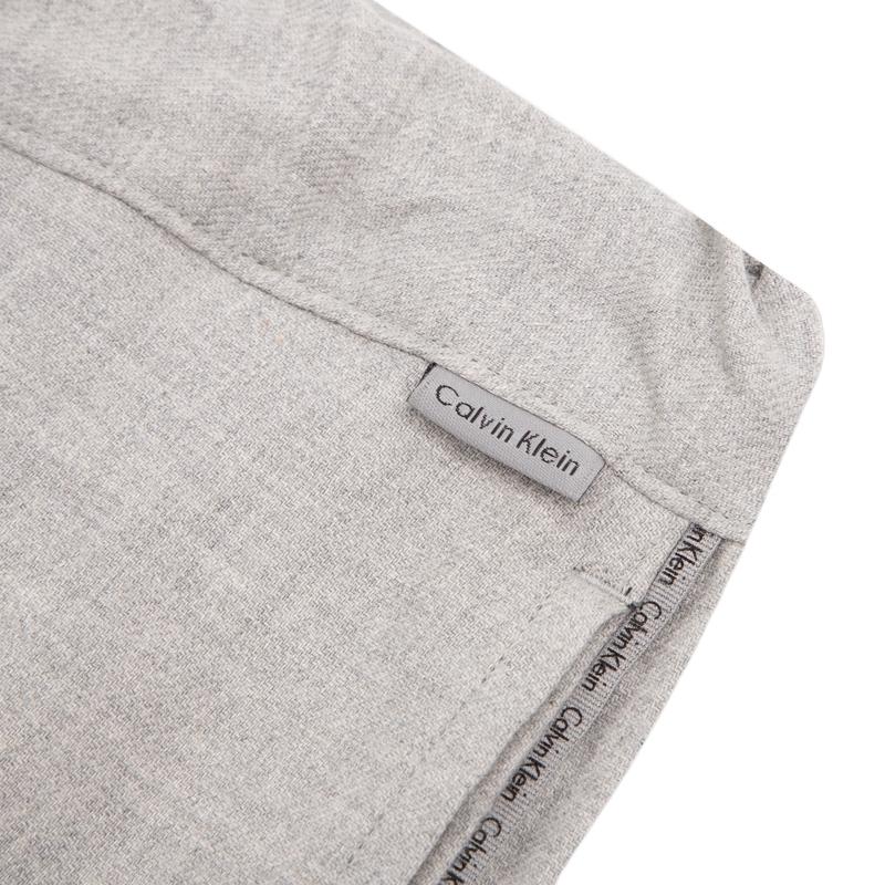 Calvin Klein Lässige minimalistische Kordelzug-Taille Bequeme Flanell-Loungewear-Hose Damenunterteile QS5802O