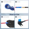 10pcs Micro2 MINI SMALL MEDIUM Size Car Fuse Holder Circuit TAP Adapter Micro Mini Standard for Cars Vans Trucks Boats 4 Types Circuit Breaker 6