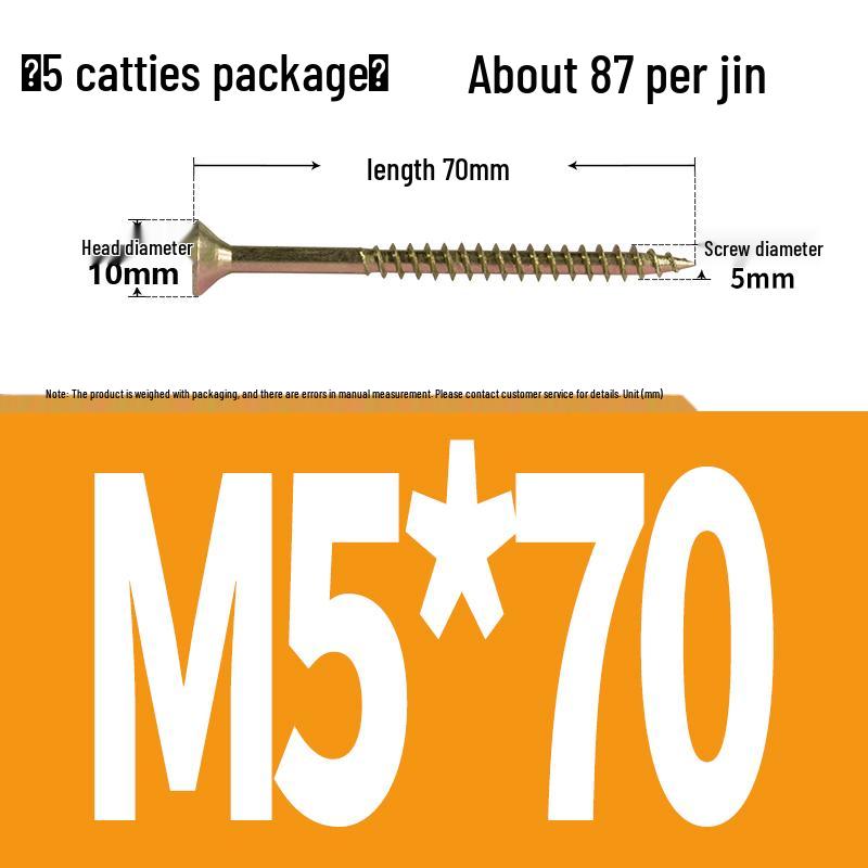 Eco-friendly Self-tapping Phillips Flat Head Screws for Fiberboard and Wall Panels