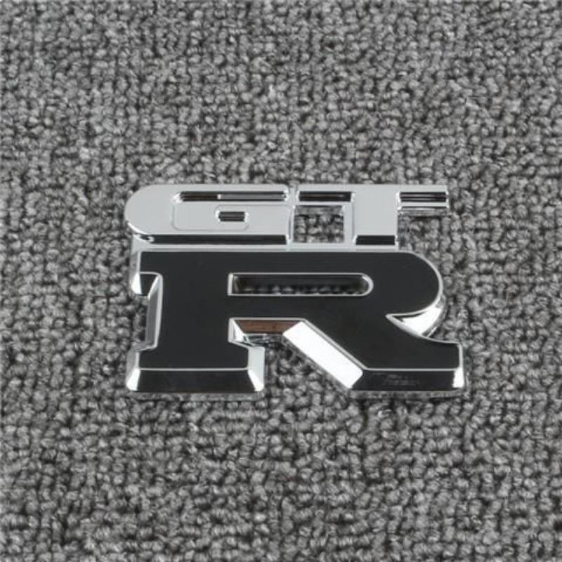 General Motors Modified 3D Kişiselleştirilmiş Metal GTR Araba Sticker'ı Araba Gövde Arka Bagaj Sticker'ı GTR Modifikasyonu için Uygun