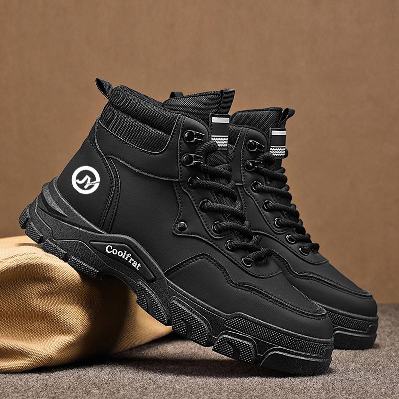 Fashion Mens Walking Sneakers Anti-slip Climbing Hiking Shoes Comfort Ankle Boots Work Boots High Top Jogging Casual Sport Shoes