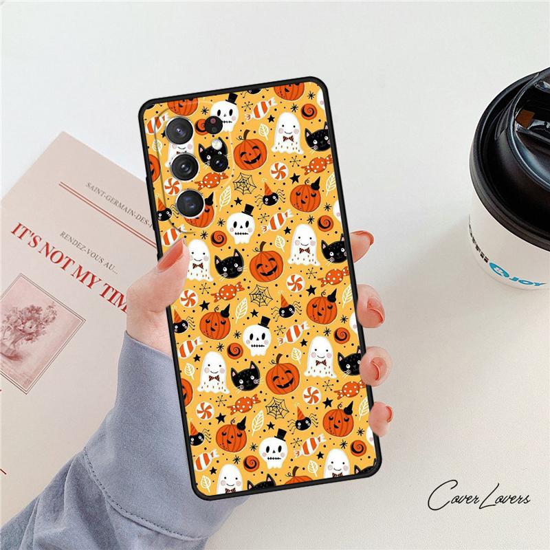 Halloween Phone Case For Samsung Galaxy S24 S25 S23 S22 Ultra Note 10 20 Plus S20 S21 FE Cover