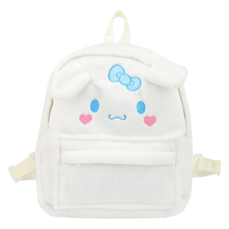 Adorable Plush Kuromi Backpack For Students Featuring Cinnamon Dog Design And Cute Cartoon Style