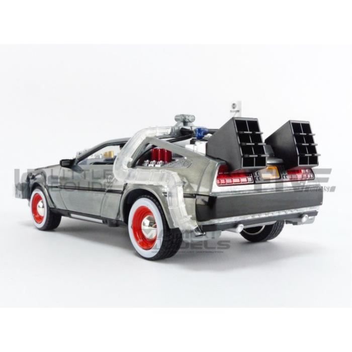 Voiture miniature - jada toys - de lorean back to the future iii - 1/24 - argent - collection