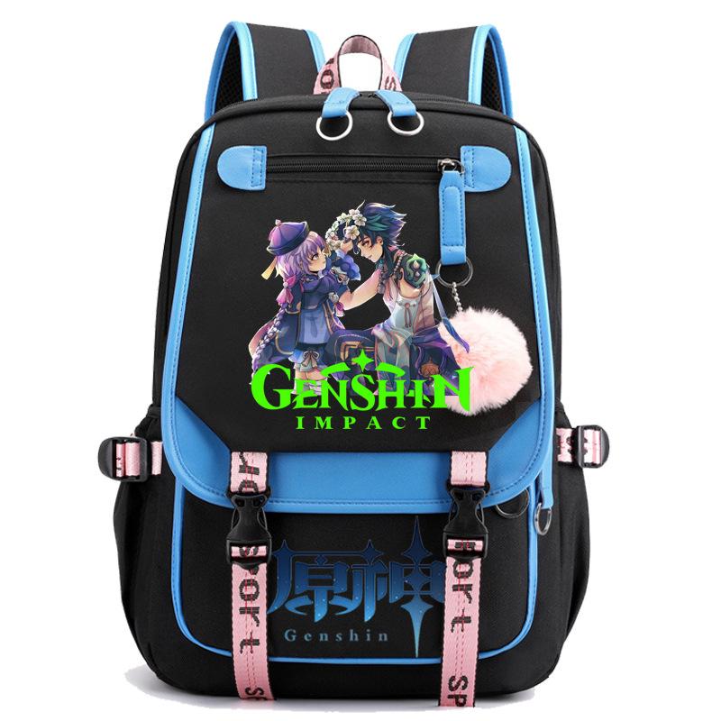 3-teiliges Schulrucksack-Set für Schüler Große Kapazität Oxford-Stoff Schultasche mit Schultergurt und Federmäppchen