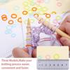 100 Pcs Craft Crochet Marker DIY Sewing Accessories Marking Ring Knitting Marker Marking Circle
