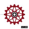 ENLEE Bicycle Rear Derailleur Positive And Negative Tooth Ceramic Guide Wheel Mountain Road Bike 10/12/14/16T Guide Wheel