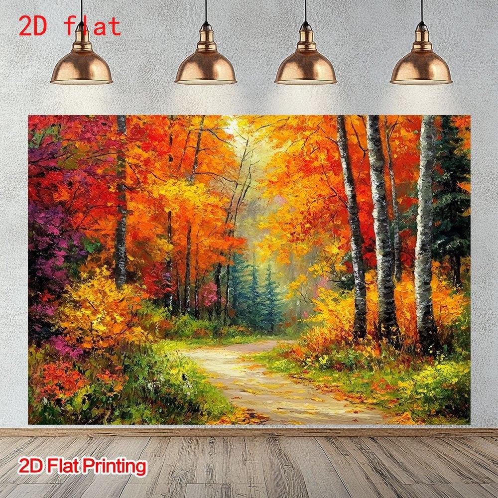 2D Plane 1 Piece - Autumn Forest Suitable for Home Garden and Studio