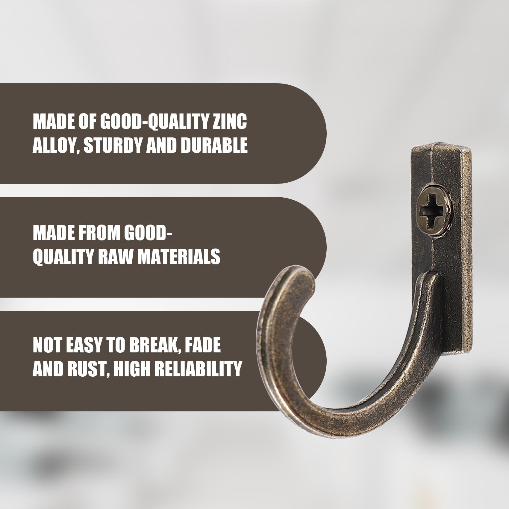 

AEE2-58 Pieces Wall Mounted Hook, Small Coat Hooks, Single Hanger For Hanging Coffee Cups, Kitchen Towel бронзовый