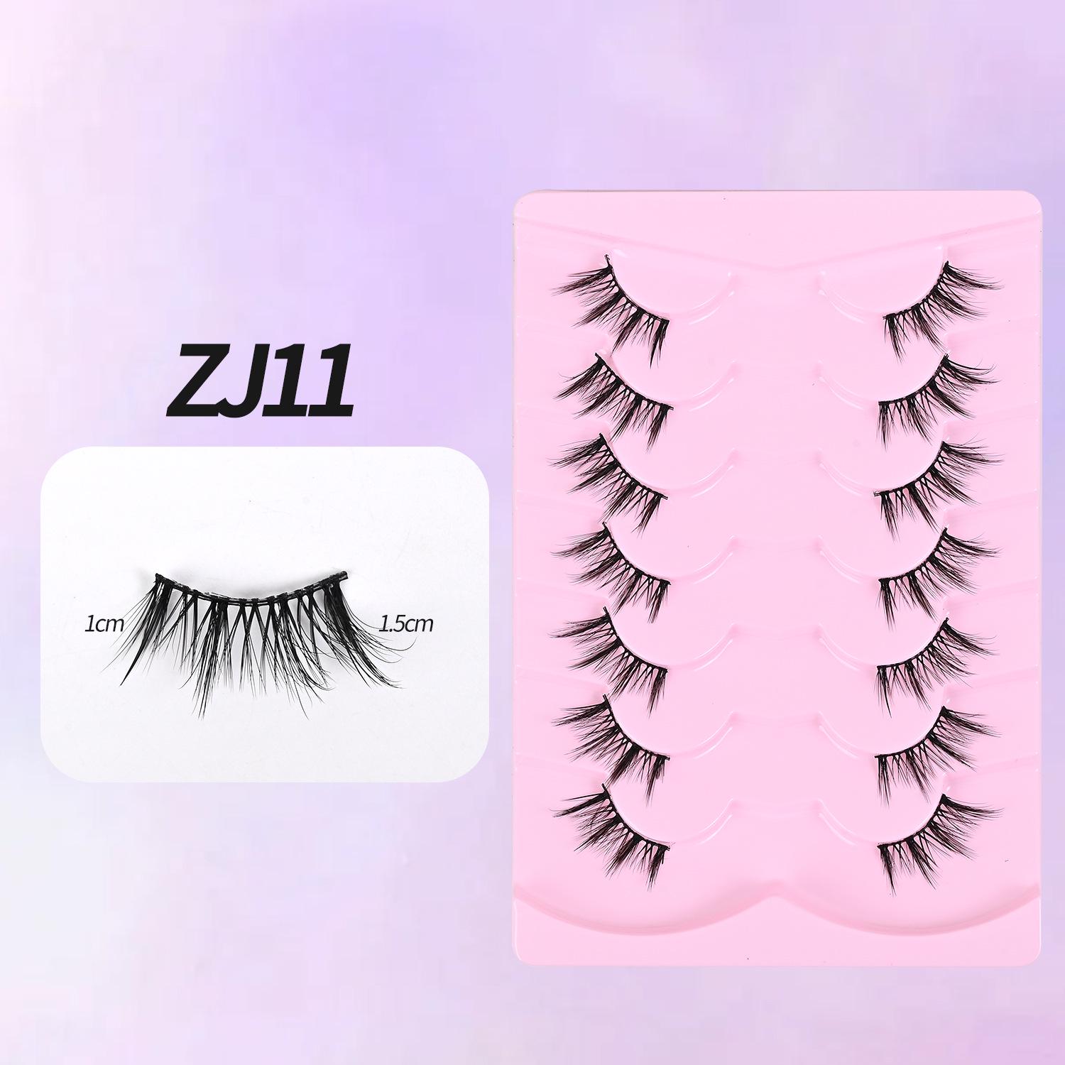 Dense Stage Makeup Angled Half Eyelashes - ZJ11