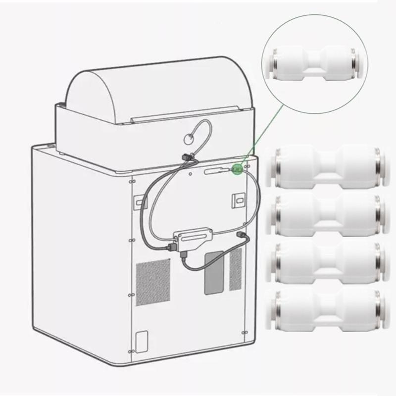 5PCS PTFE Tube Fitting Easy Installation for Lab P1/X1 Multiple 3D Printer Model Improves Filaments Flowing