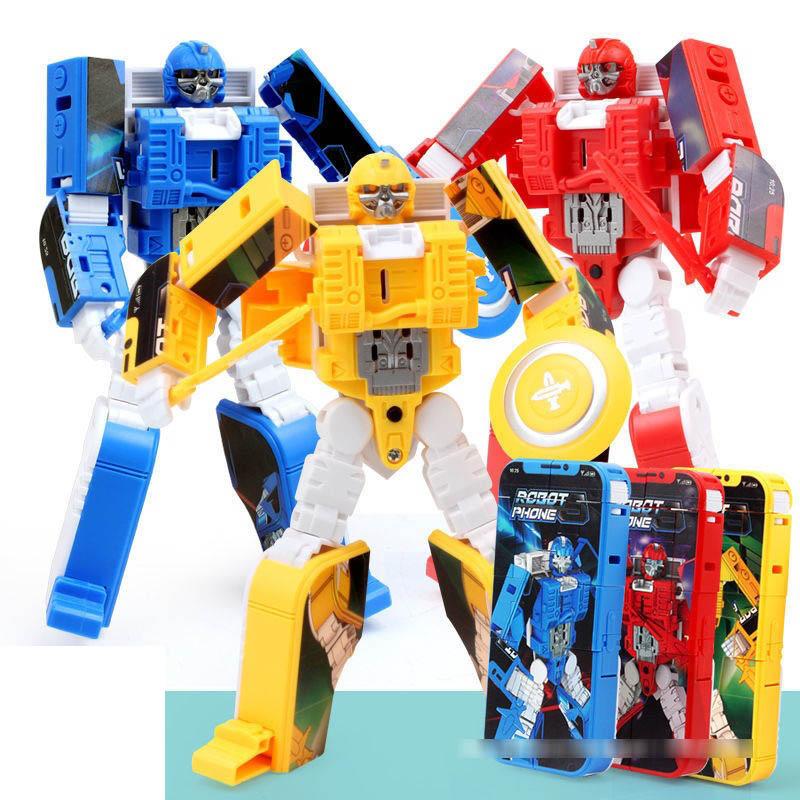 Children's Creative Transforming Mecha Playthings Mobile Phones Turn Into King Kong Robots Enjoyable Playthings designed for Boys Cool Excellent Gifts