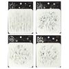 6 Pcs Plant Drawing Templates Flowers Stencils Art and Craft Stencils For Classroom Activities & Crafting