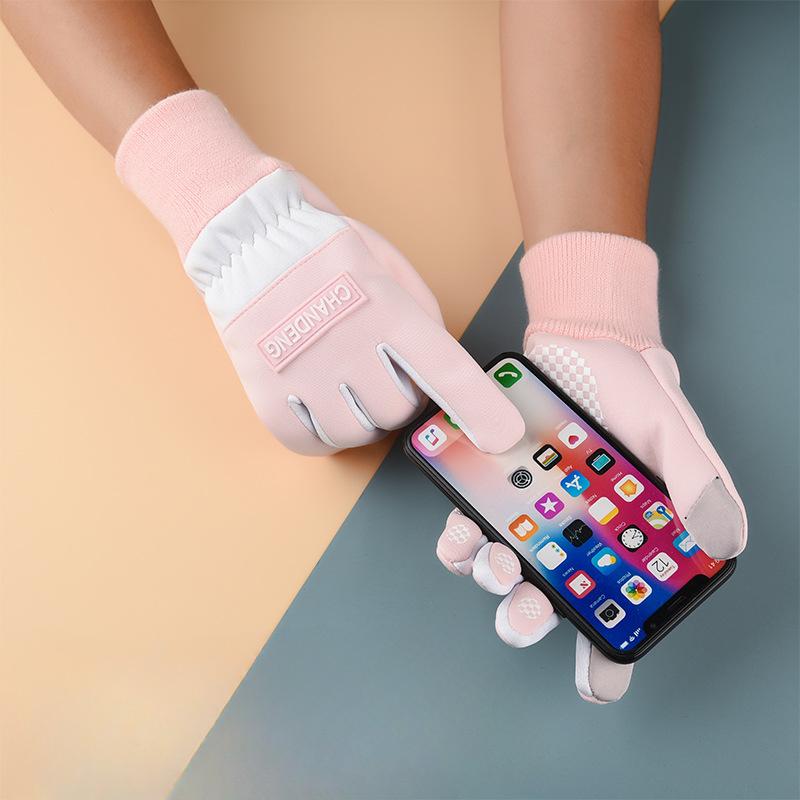 Women Thermal Gloves Waterproof Touchscreen Anti-Slip Outdoor Date Versatile Winter Sports Style