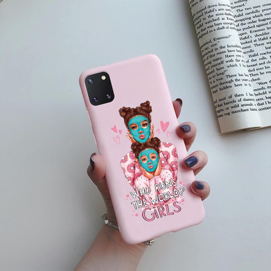 For Samsung Galaxy Note 10 Lite Phone Cover Cute Sweet Girls Patterned Silicone Soft Case For Samsung Note10 Lite S10 Lite Case