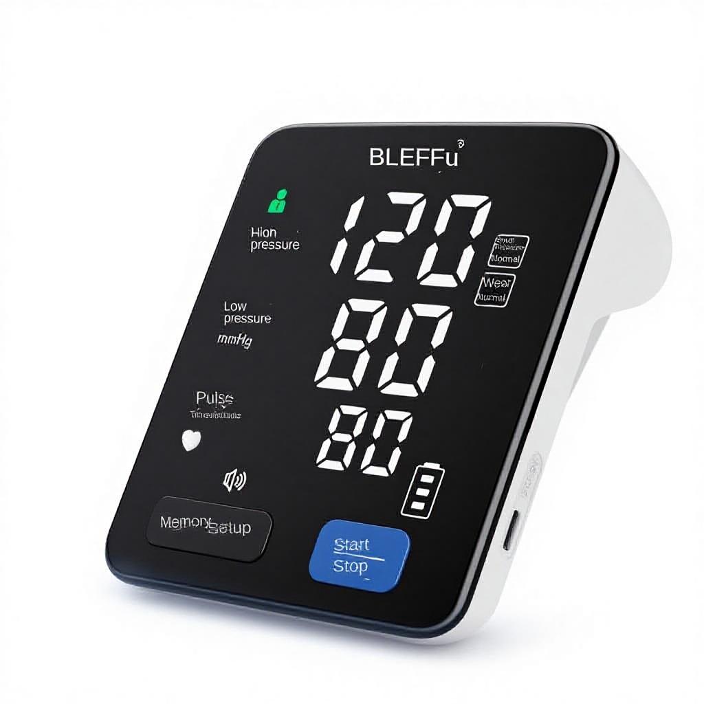 Factory Direct Supply Cross-border Medical Grade Electronic Arm Sphygmomanometer Portable Black