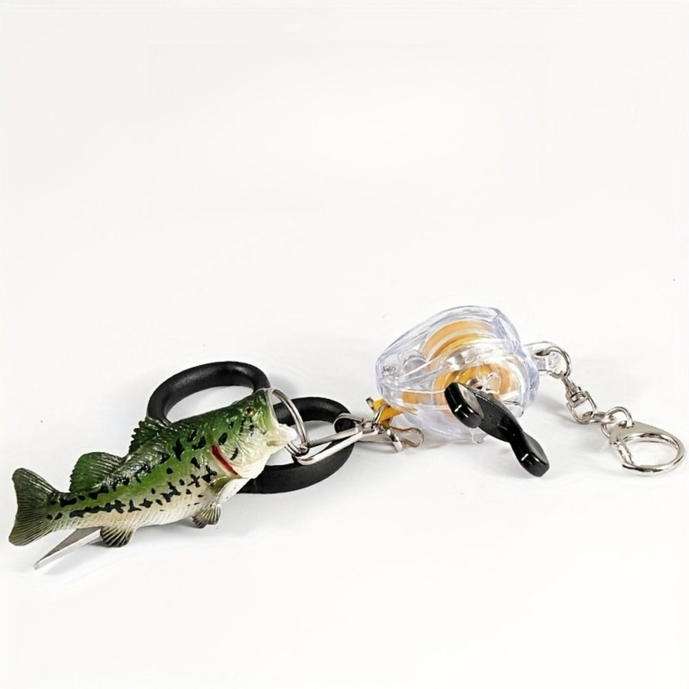 Quick Hanging Fishing Reel Key Chain Retractable Fly Fishing Key Ring Tackle Gifts