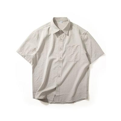Short Sleeve Shirts Men's Summer New Lightweight Breathable Quick-Drying Top Versatile Japan Fashion Loose Casual Silky Shirt
