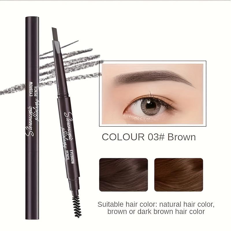 Dual Ended Triangle Eyebrow Pencil Waterproof Long Lasting Brow Makeup