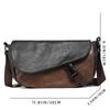 Retro Trendy Men'S Mailman Bag Outdoor Men'S Bag Messenger Bag Contrasting Colors Casual Versatile Hip Hop Trendy Street Shoulder Bag