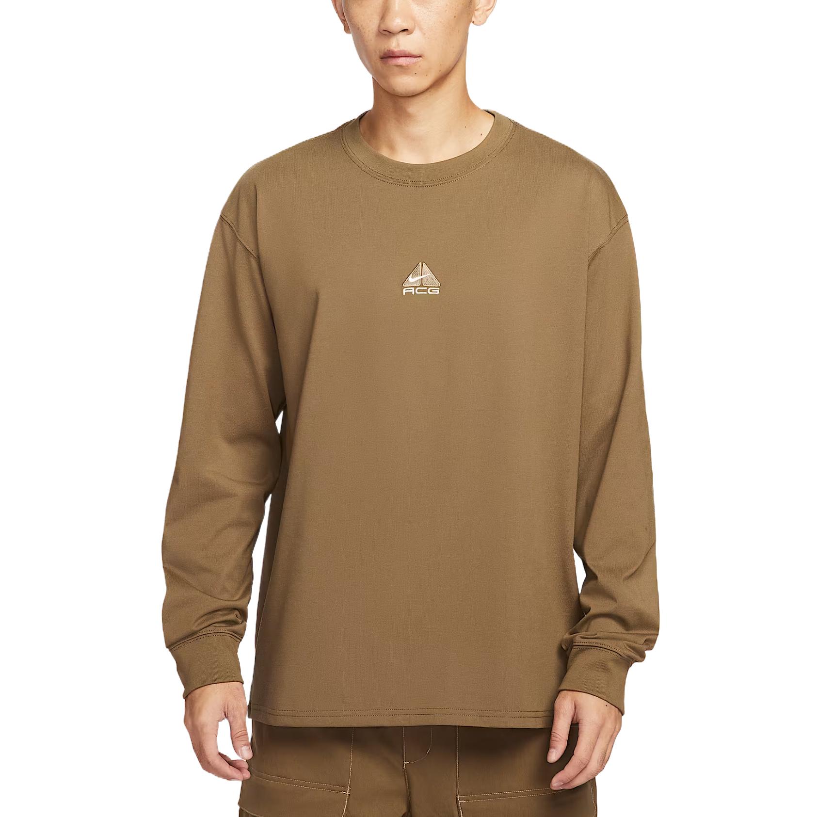 

Nike ACG Lungs Dri-FIT Comfortable Skin-Friendly Crew Neck T-Shirt Men Tops Moss-Brown DR7754-235 XS