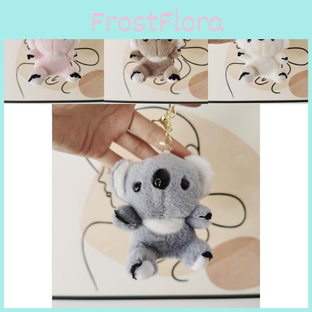 Adorable Koala Plush Keychain Soft Toy Cute Animal Doll Bag Charm For Couples
