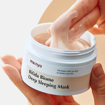 MANYO FACTORY Bifida Biome Deep Sleeping Mask 100ml, Nutrient-rich, Moisturizing, Korean Cosmetics, Kbeauty, Sample
