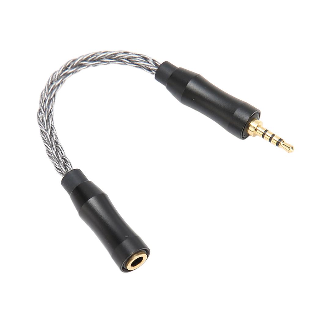3.5mm to 2.5mm Sound Cable Female to Male Single Crystal Copper Core 8 Strands Lossless Sound