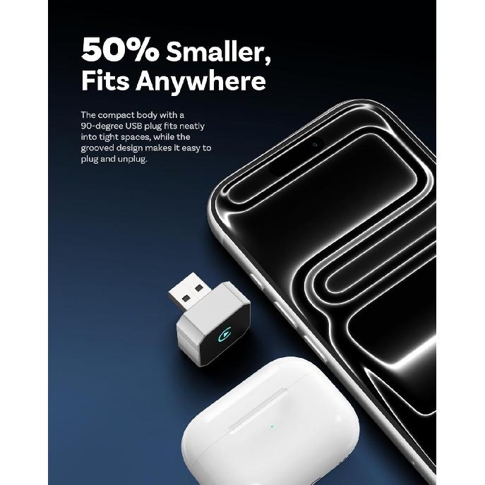 Wireless CarPlay Adapter for Apple Car Play Wireless Adapter, Android Auto Carplay Wireless Adapter, No Latency Bluetooth Carplay Adapter for iPhone