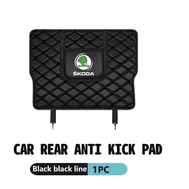 AAABR1 Car Anti-Kick Pad Seat Back Protector Cover For Skoda Octavia A5 A7 RS Fabia Superb Rapid Karoq