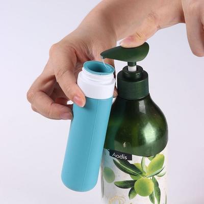 Portable 60/100ML Silicone Refillable Bottles Large Capacity Squeeze Shower Gel Lotion Bottle Empty Shampoo Sub-Bottling Travel