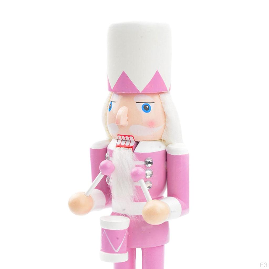 10 Inch Wooden Nutcracker Figure for Christmas Holiday Display