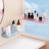 Free Punch Suction Cups Shower Shelves Wall Mounted Toilet Shampoo Holder  Toilet
