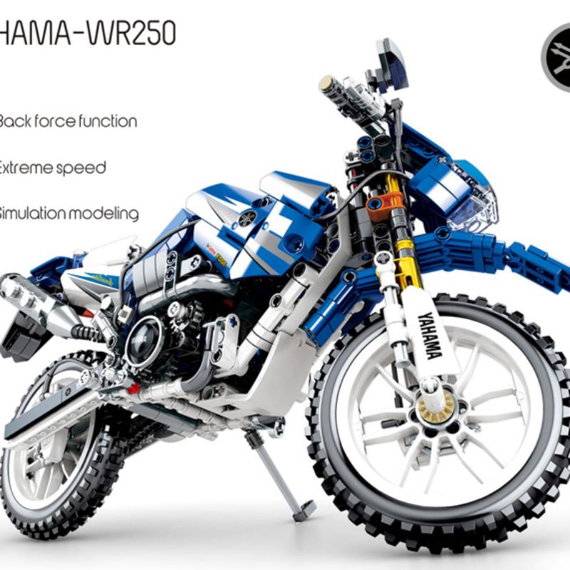 Motor Moc Baustein 1:6 skala Montieren Modell Motorrad Ziegel Dampf Spielzeug Sammlung für Jungen Geschenke