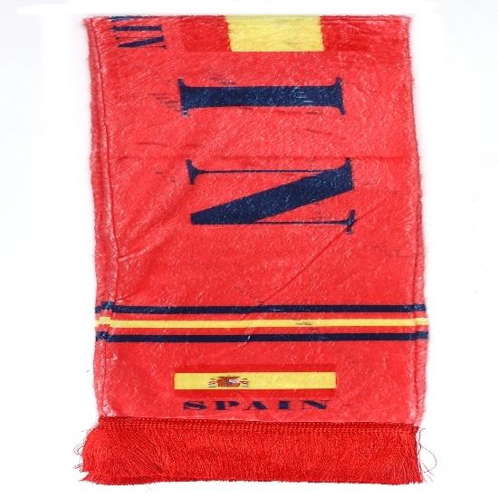 KNK 2026 Soccer Fan Scarf – Double Sided Reversible Football Supporter Scarf with Soft Velvet Feel Muffler Spain