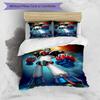 3pcs UFO Robo Grendizer2 pattern bedding set duvet cover set includes duvet cover &pillowcases, perfect all season bedroom decoration & gift