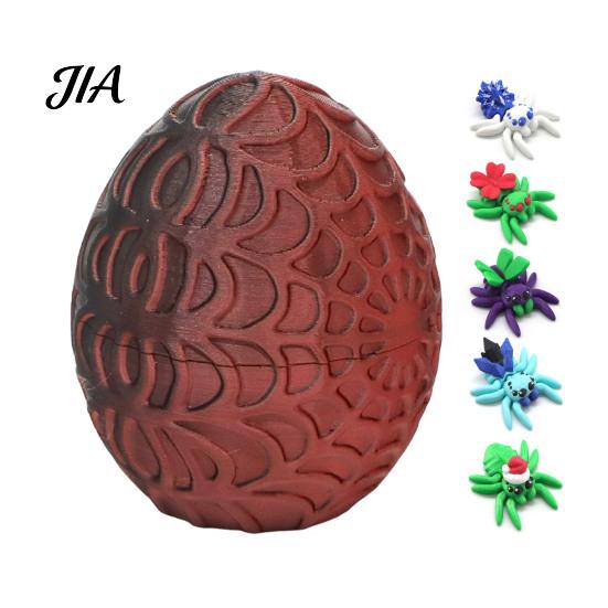 Modern Interior Sculptures 3D Printed Spider Figurine, Articulated Fidget Toy, Movable Joints Small Figurine for Balcony Animal Creative Desktop
