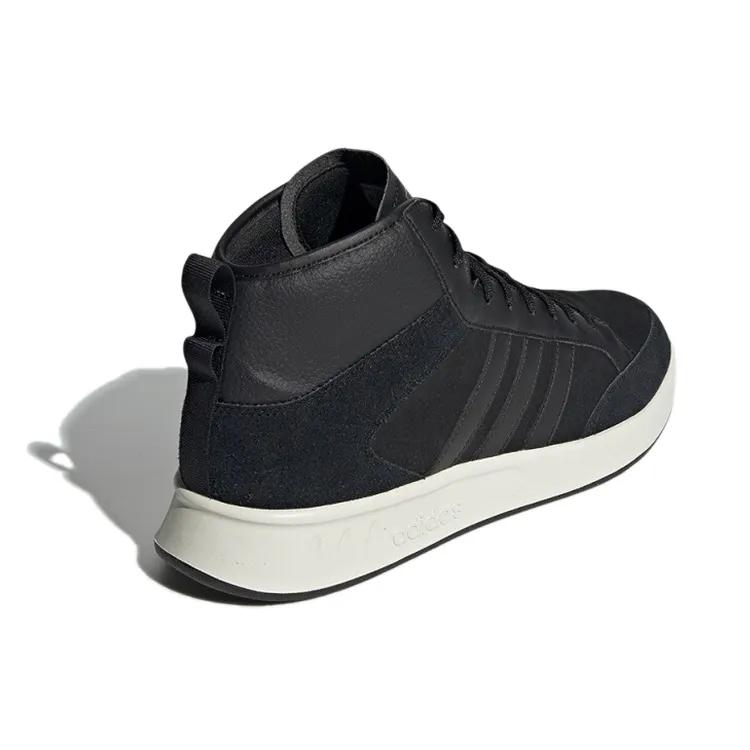 Adidas Court80s Abrasion Resistant Abrasion Resistant Mid top Skateboard Shoes Unisex Black (Unisex) Skate Shoes EE9679
