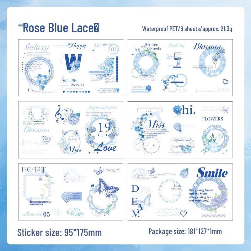 

Yuezhen Шелковая нить Fanghua Журнальные наклейки - Набор наклеек из ПЭТ и материалов для ручного учета