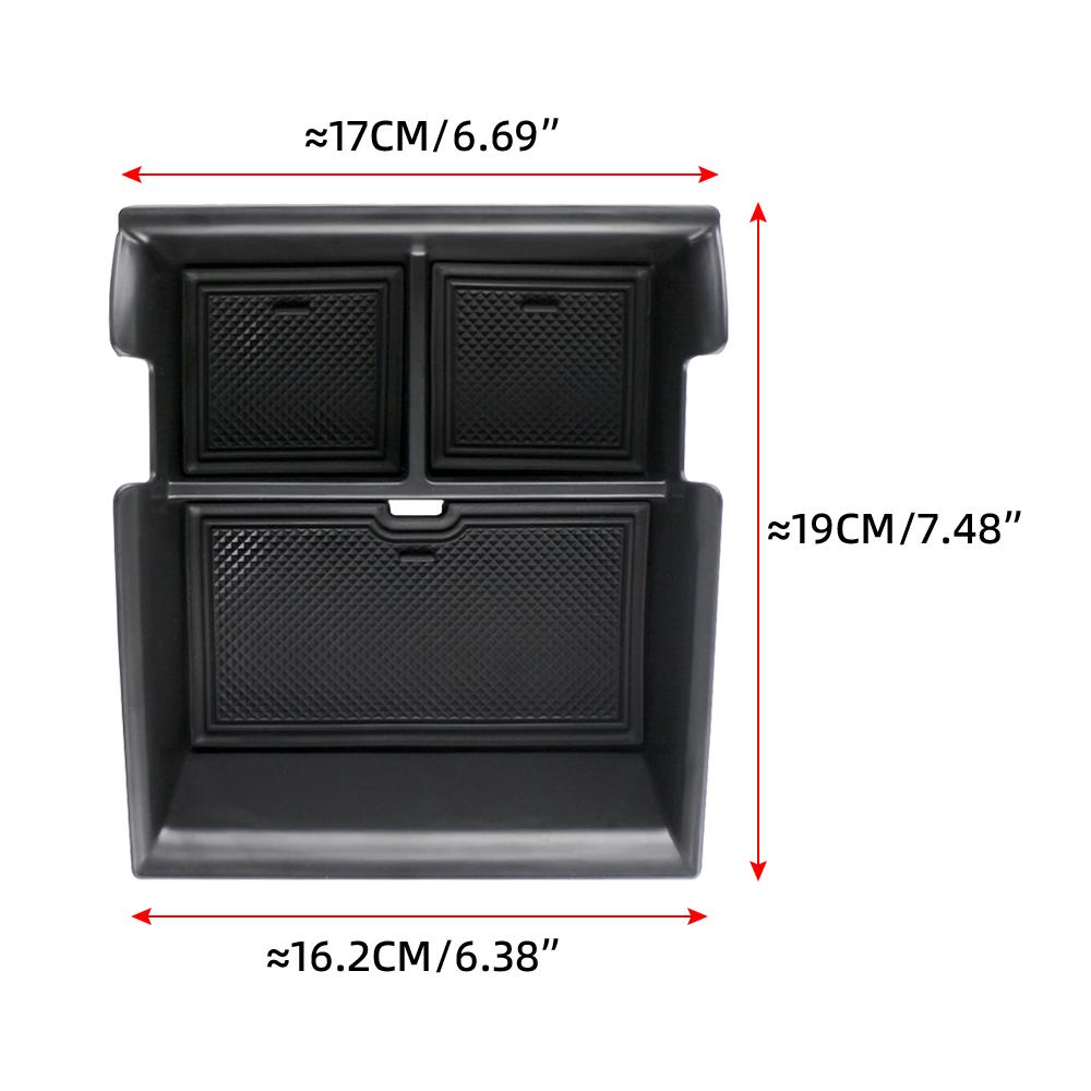 Center Console Armrest Storage Box For Byd Atto 3 - Layered Organizer Tray With Anti-Slip Mat Car Interior Accessory