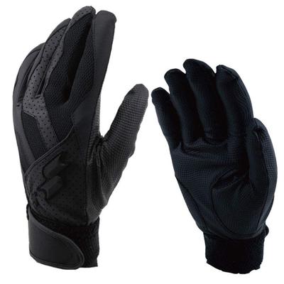 SSK Batting Gloves for High School Size Size L Students, Hands, 90, Black, (bg3014wf)