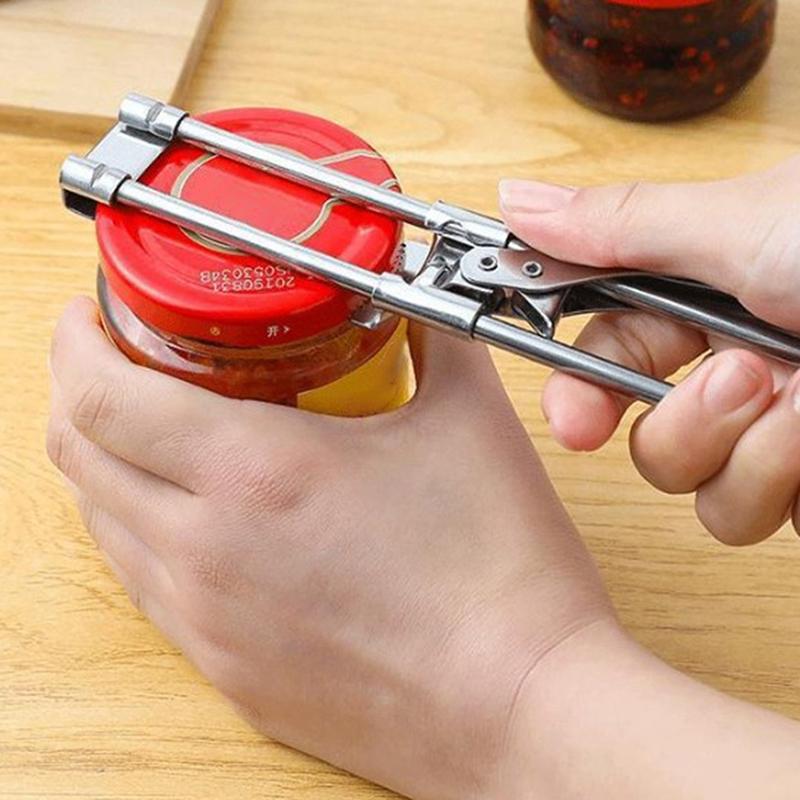 Adjustable Multifunctional Stainless Steel Can Opener Jar Lid Kitchen Grippers