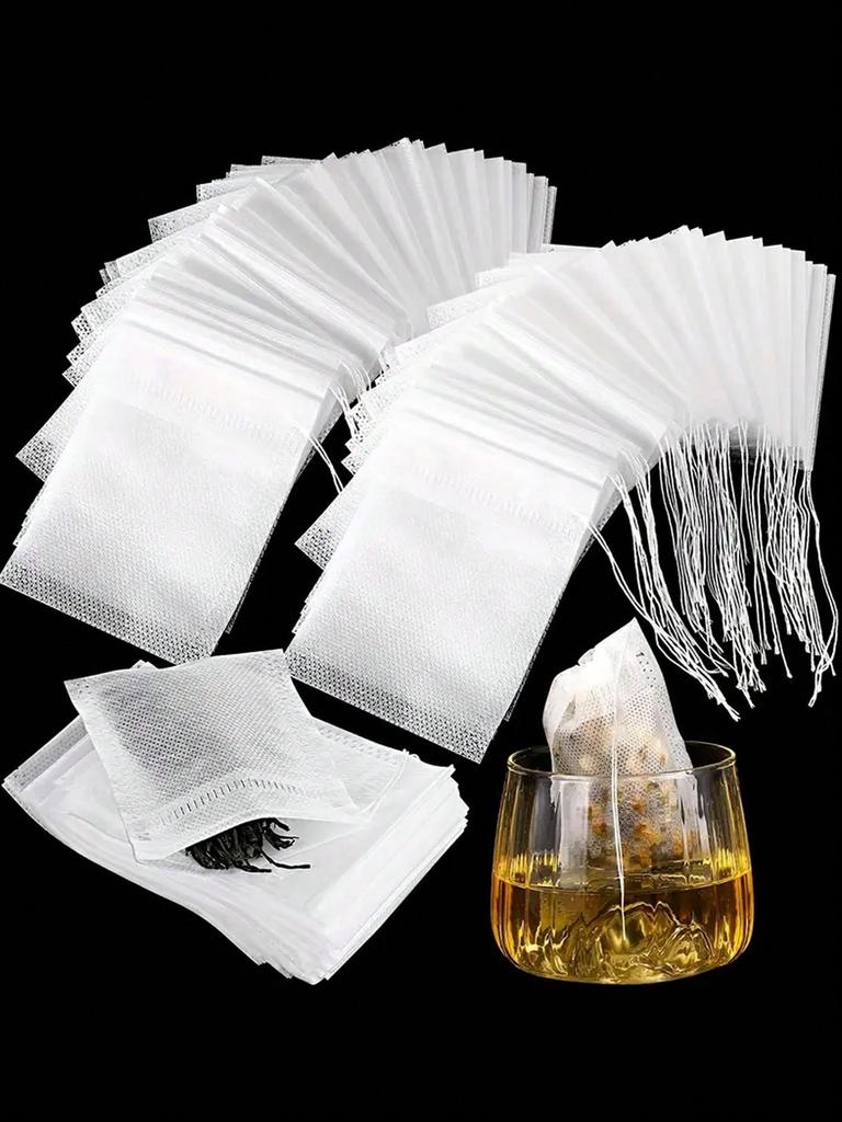100pcs Disposable Tea Bags Filter Bags S-XL Non-woven Fabric Spice Filters Teabags for Tea Infuser with String Heal Seal Food