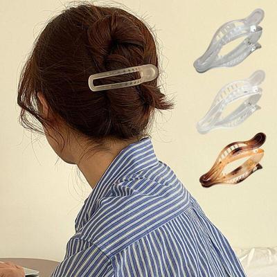 Women's Clear Transparent Simple Updo Hairpin