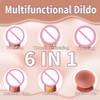 Thrusting Telescopic Realistic Dildo Vibrator G Spot Clitoris Stimulator Adult Sex Toy Man Dick Vagina Anal Massager Sex Product