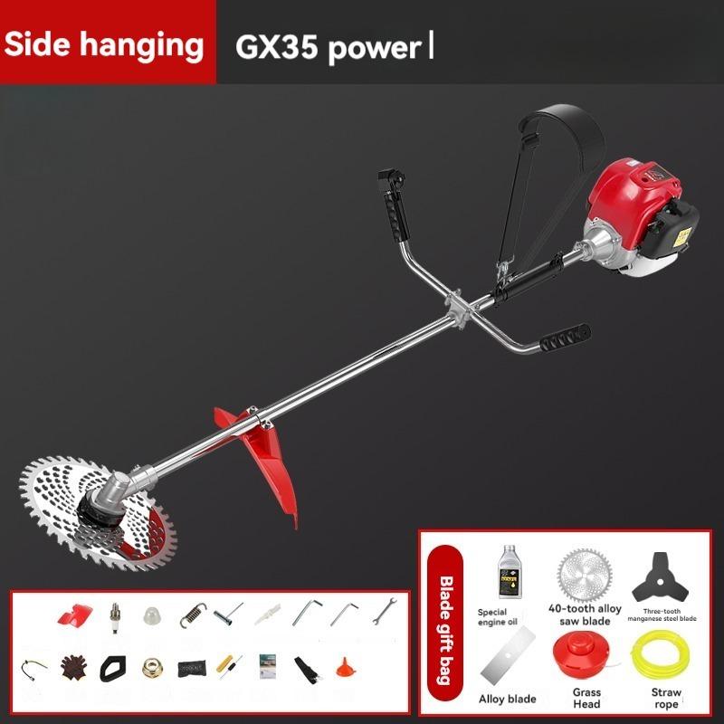 

Мощная газонокосилка с четырехтактным двигателем GX35, ранцевая газонокосилка и боковая прополка, измельчитель травы