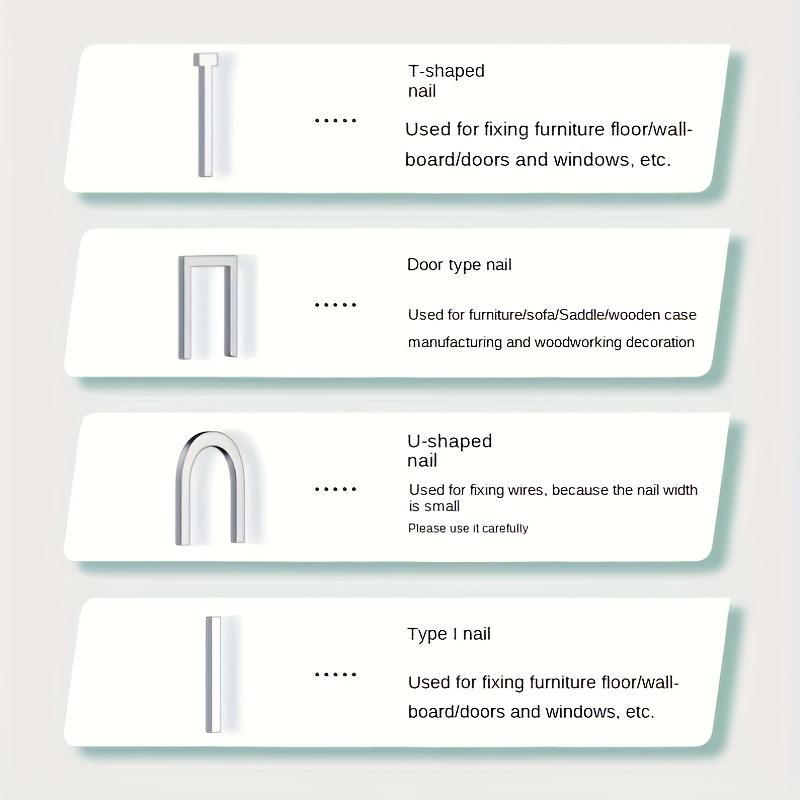 3-in-1-Mehrzweck-Nagler – 1000 Nägel, keine Luftpumpe oder Verkabelung erforderlich, perfekt für Heimwerker, Camping und den industriellen Einsatz, Holzbearbeitung und Lackierung von Rahmen-Naglern